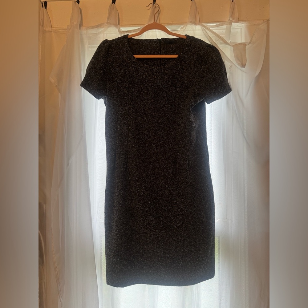 Gap Black and White Tweed Work Dress